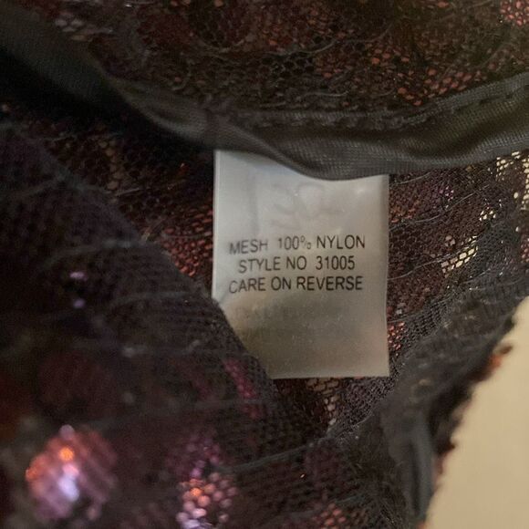 Ladies sequined cropped waterfall jacket size XL Dolce Cabo - Picture 4 of 5